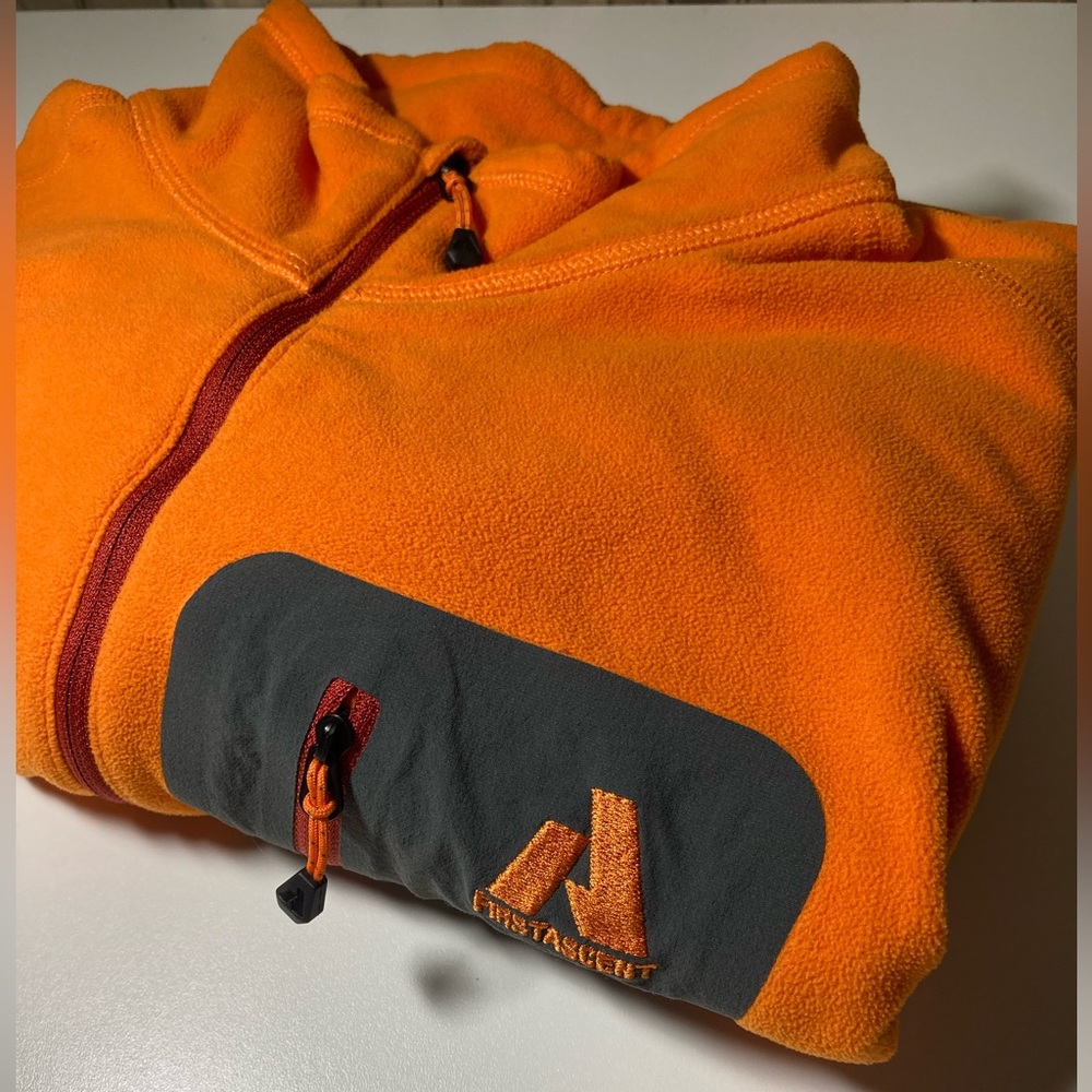 Eddie Bauer Bright Orange Fleece Hoodie